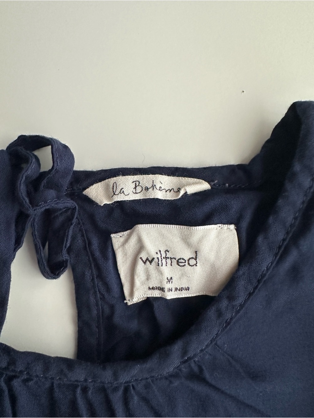 wilfred aritzia la boheme dress navy - Picture 7 of 7